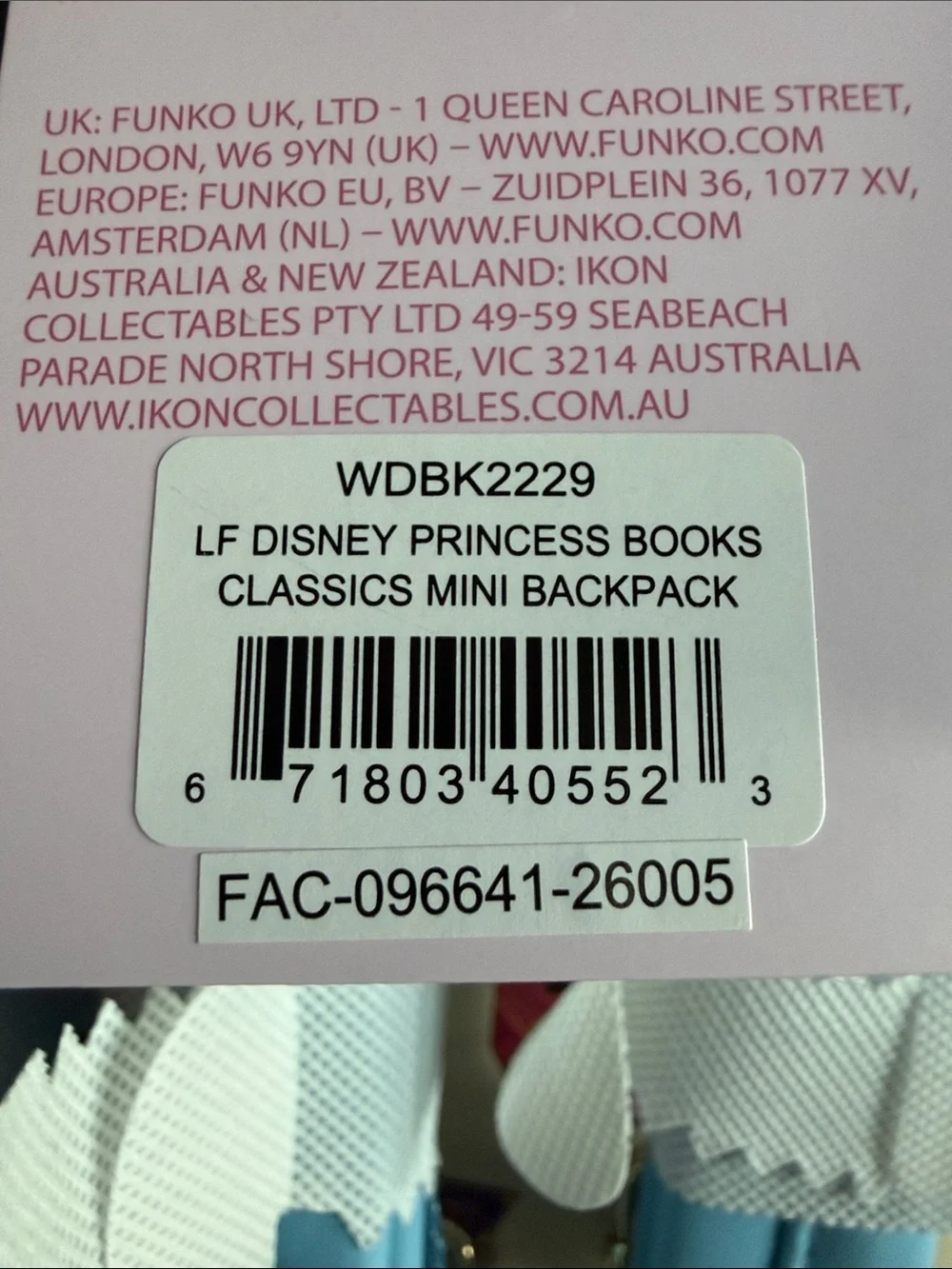 Disney x Loungefly pastel Disney Princess bookstack mini backpack - Picture 3 of 3